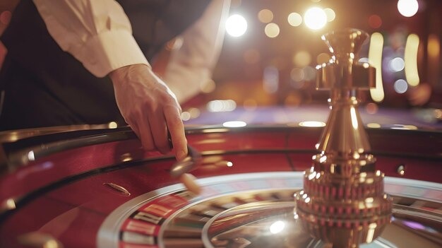 Red Tiger blackjack interface showing dealer hand and player betting controls